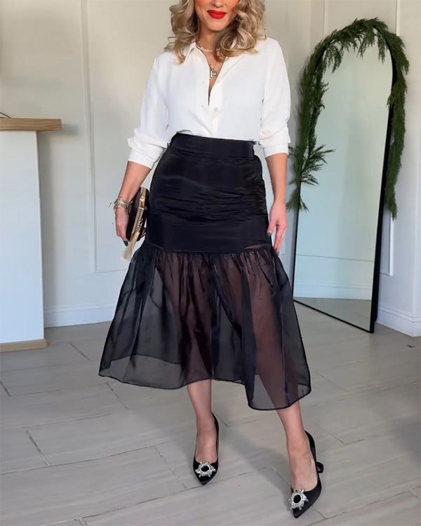 Black Swan Mesh Cake Skirt