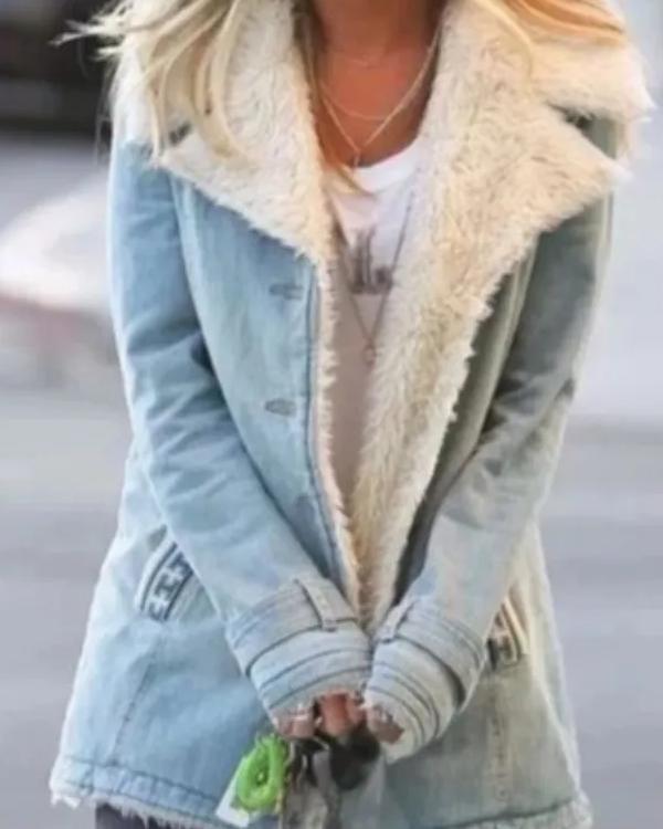 Fluffy Lined Cotton Padded Jacket