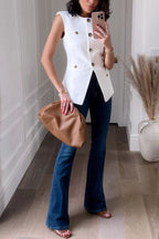 New Buttons Suit Vest Jacket