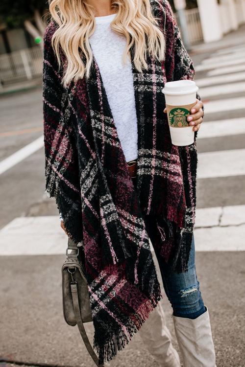 Gird Cloak Poncho Sweater Cardigan